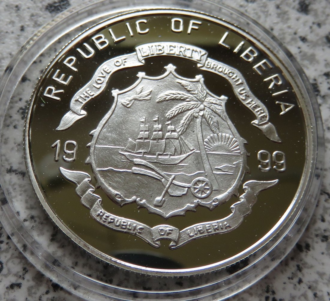  Liberia 5 Dollar 1999 The first Expedition RA 1   