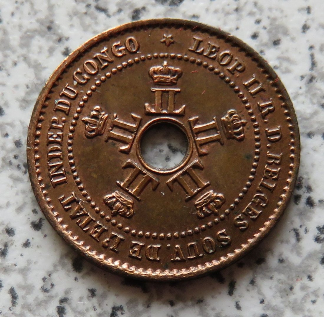  Belgisch Congo 1 Centime 1888   