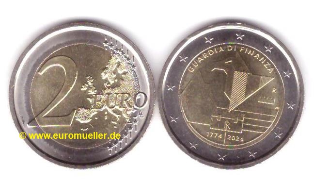 Italien 2 Euro Gedenkmünze 2024...Guardia di Finanza   