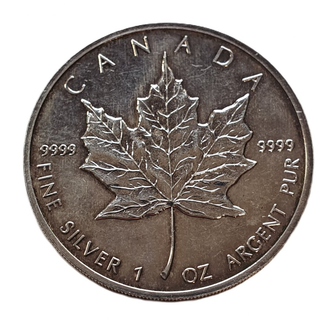  Canada 5 Dollar 1993 Silver Maple Leaf 1 oz. Elizabeth II. 1 Unze Silber Münze   