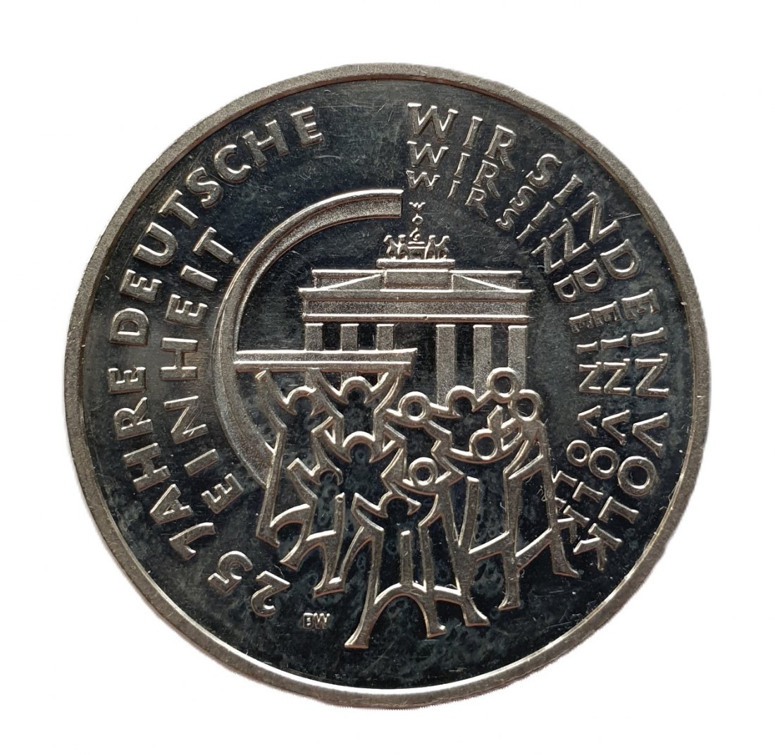  Deutschland 25 Euro 2015 J Silbermünze 999 Silber 25 Jahre Deutsche Einheit Spiegelglanz   