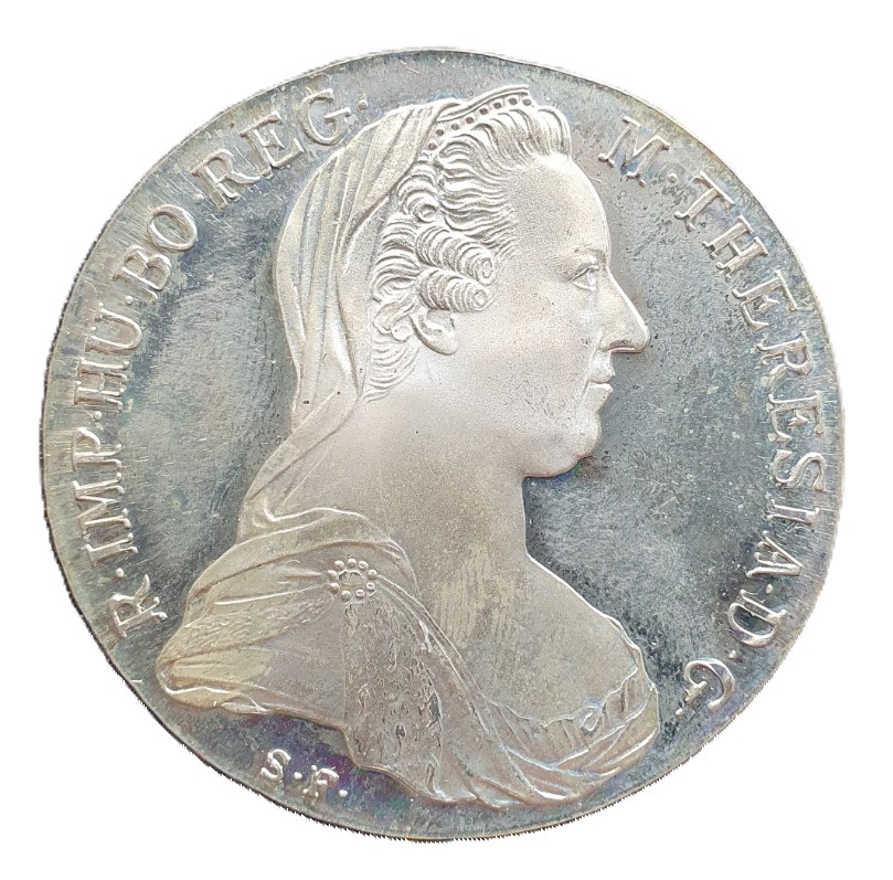  Österreich Taler 1780 Maria Theresia Neuprägung Silber Münze ERHALTUNG Mst#26   