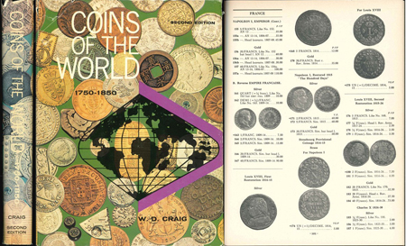  W.D. Craig; Coins of the world 1750-1850; second edition, gebraucht   