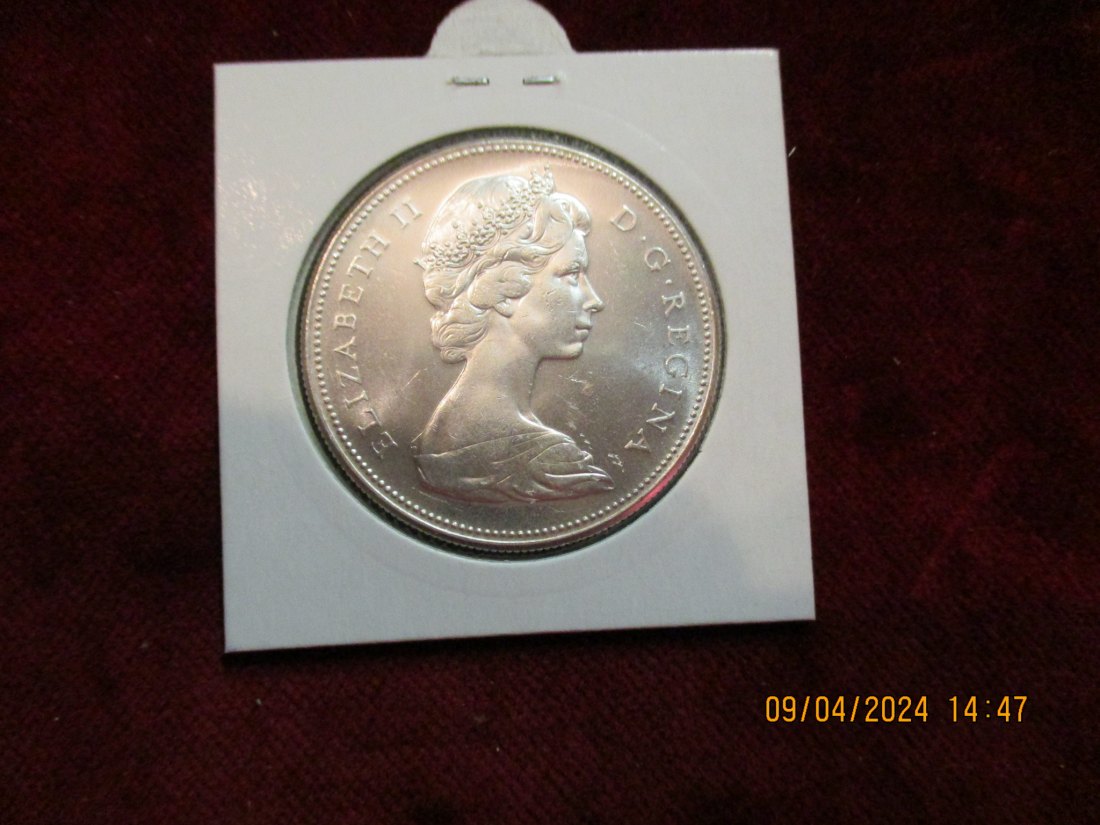  Kanada Dollar 1967 Silbermünze /1   