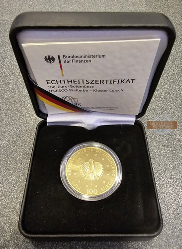 BRD  100 Euro  2014 A MM-Frankfurt  Feingold: 15,55g UNESCO Weltkulturerbe - Lorsch  