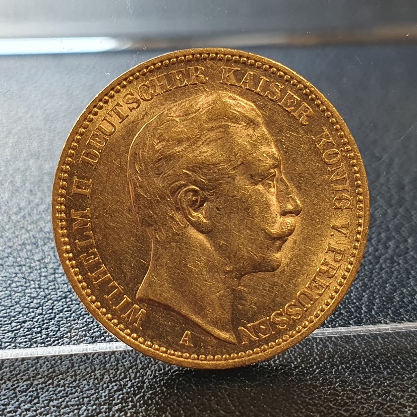  Kaiserreich 20 Mark 1903 A Wilhelm II Deutscher Kaiser König v. Preussen Goldmünze 7,17 g fein   