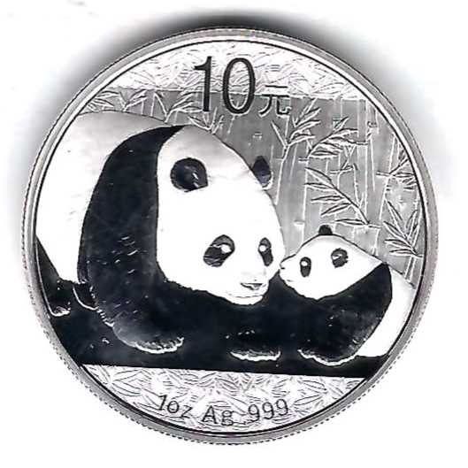  China 10 Yuan Panda 2011 PP 31,1 Gramm  Münzenankauf Koblenz Frank Maurer AB 342   