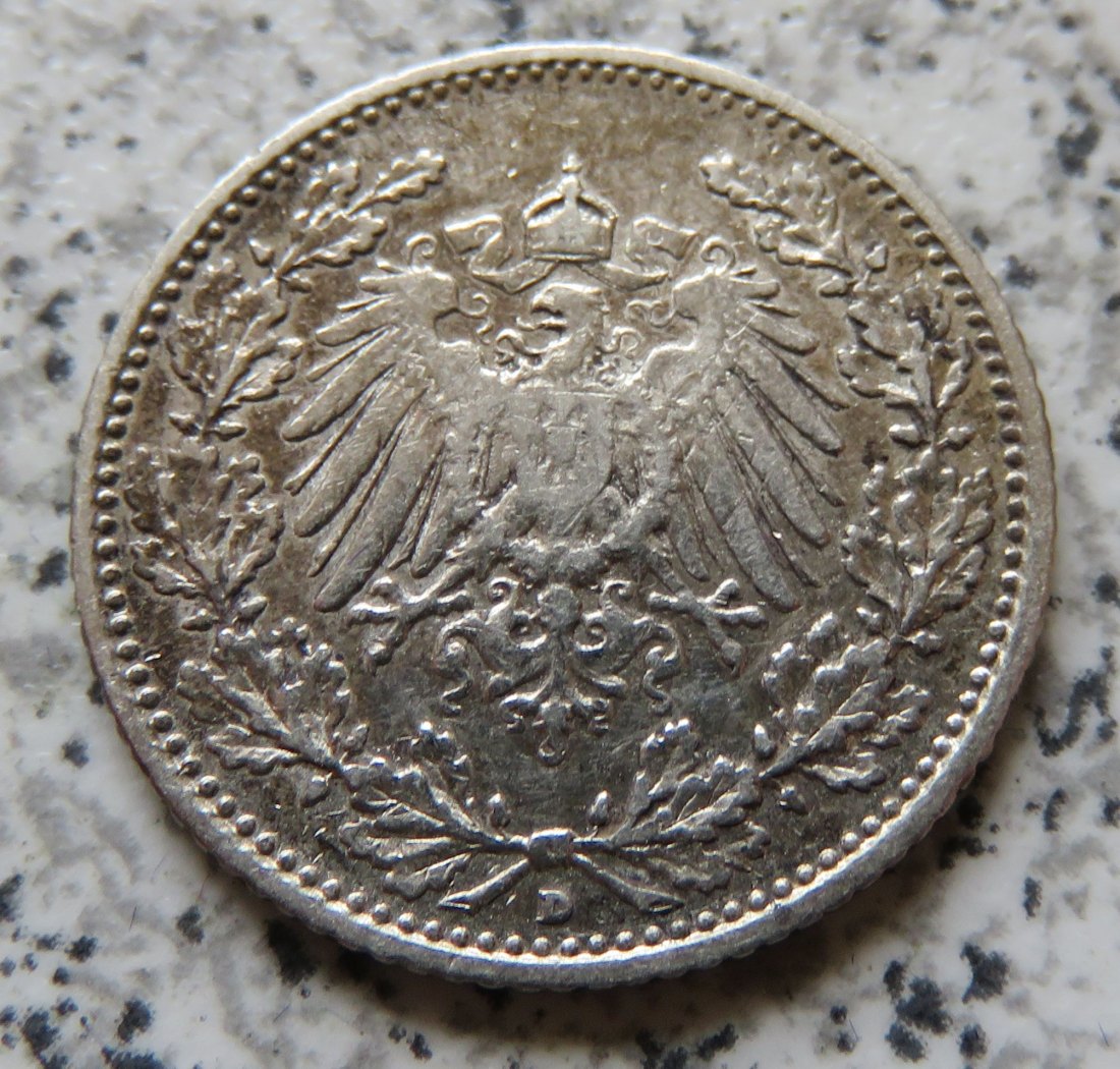  Kaiserreich 1/2 Mark 1912 D   