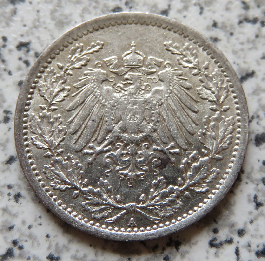 Kaiserreich 1/2 Mark 1916 A   