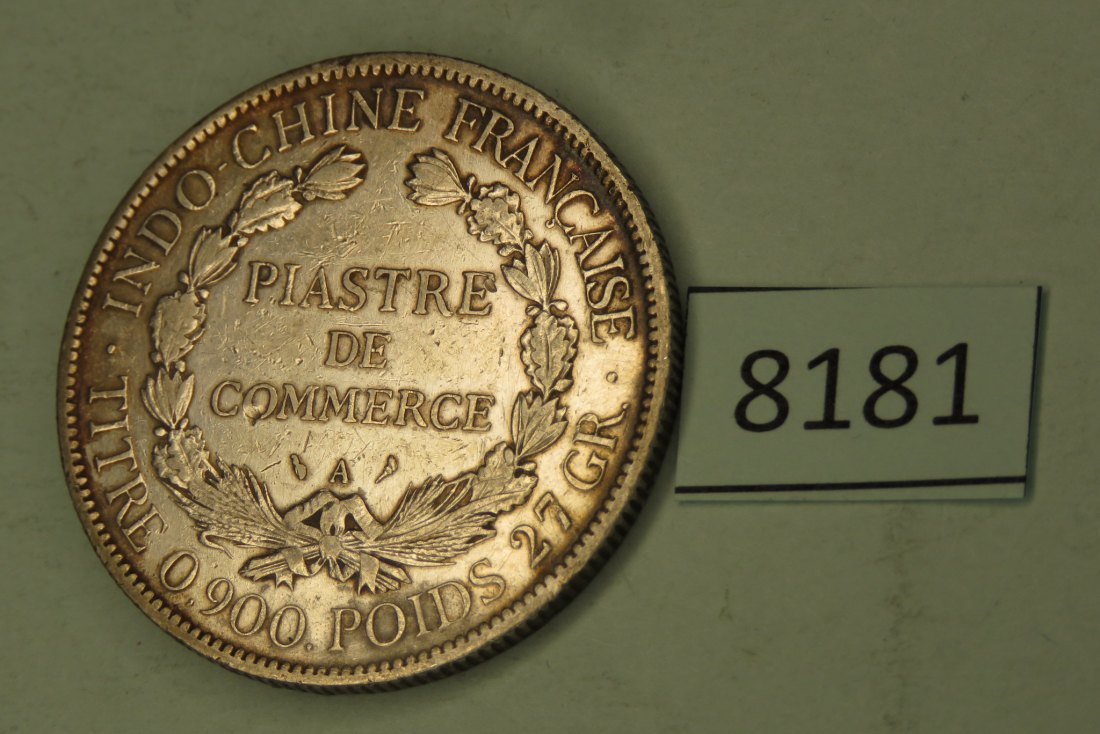  8181  Franz. Indochina 1905  27,0 g SILBER   