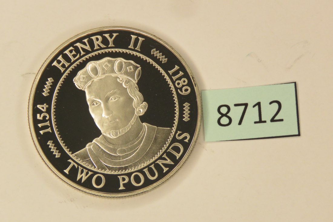  8712 Guernsey 1991 - Henry II - 28,28 g SILBER   