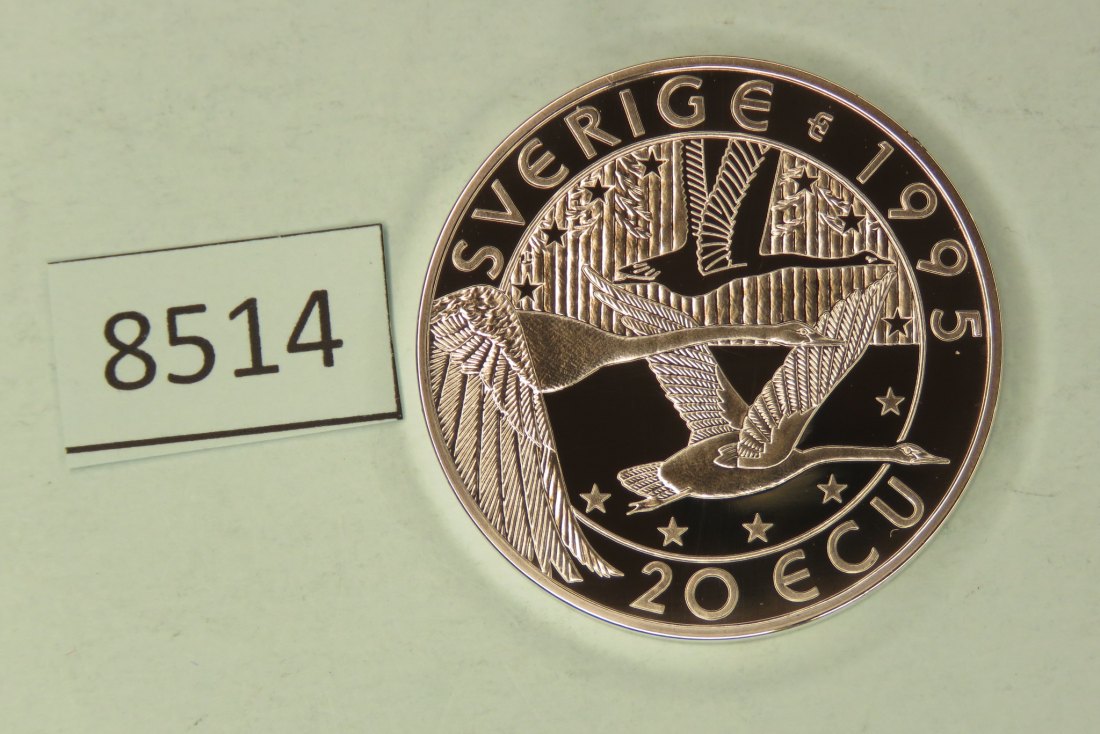  8514 Schweden 1995 - Carl von Linne - 27 g SILBER 0.925   