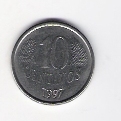  Brasilien 10 Centavos 1997 St Schön Nr.142 KM 633   