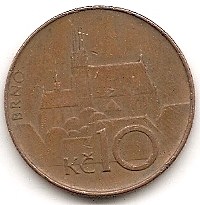  Tschechien 10 Kronen 1993 #58   