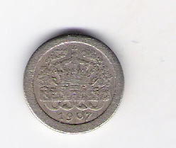  Niederlande 5 cent 1907 K-N Schön Nr.17   