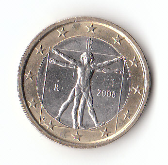  1 Euro Italien 2008 ((F151)b.   