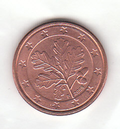  1 Cent Deutschland 2008 F(F243) b.   