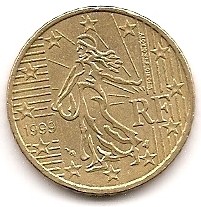  Frankreich 50 Eurocent 1999 #208   