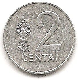  Litauen 2 Centai 1991 #23   