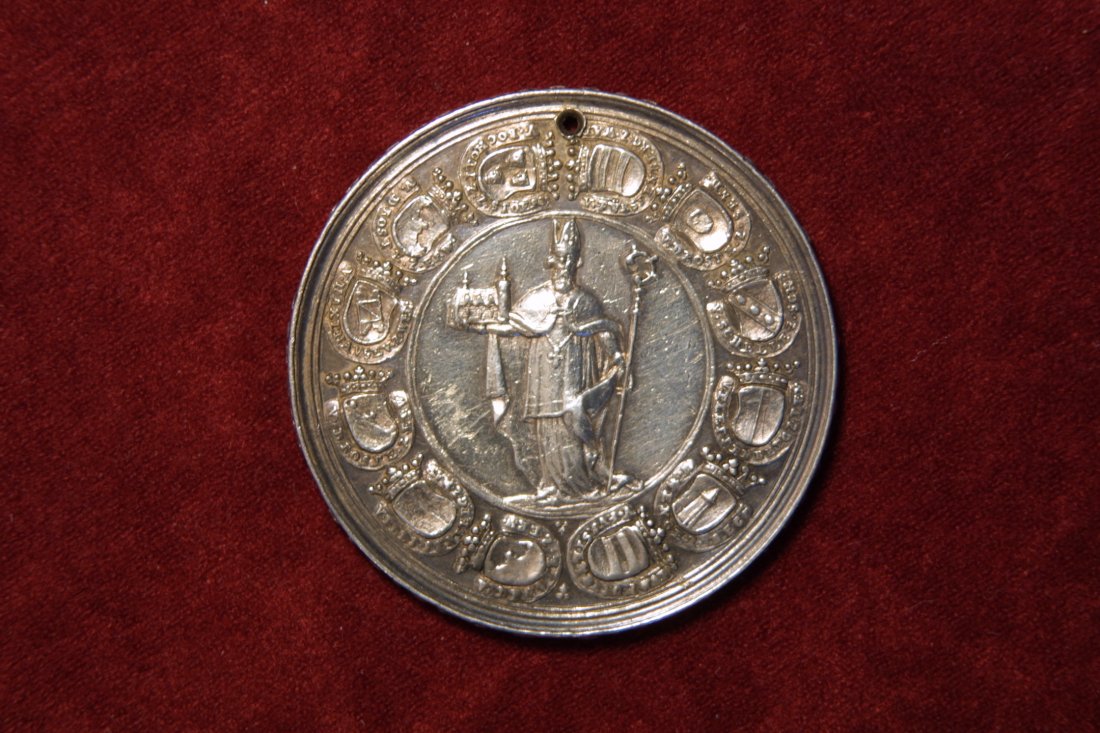  Paderborn, Bistum, Sedisvakanz 1719. Silbermedaille von P.P. Werner. -Vorzüglich   