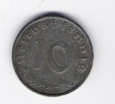  10 Pfennig 1942 A Zink   Jäger Nr.371   