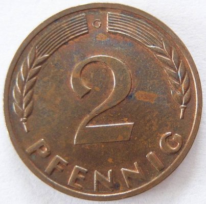  BRD 2 Pfennig 1967 G ss-vz   