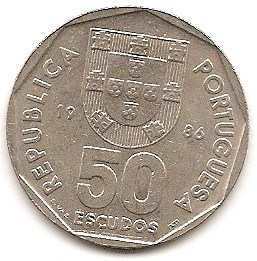  Portugal 50 Escudos 1986 #95   