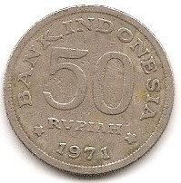  Indonesien 50 Ruphia 1971 #18   
