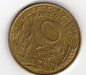  Frankreich 10 Centimes 1985   