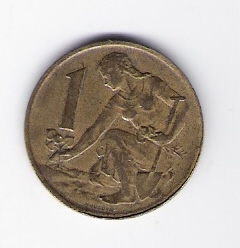  Tschechoslowakei 1 Krone 1976   Schön Nr.68   