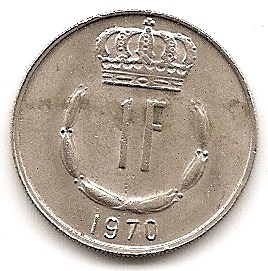  Luxemburg 1 Franc 1970 #131   