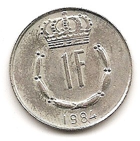  Luxemburg 1 Franc 1984 #131   