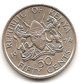  Kenia 50 Cents 1974 #149   