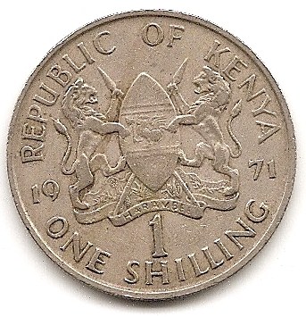  Kenia 1 Schilling 1971 #149   