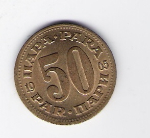  50 Para 1965 Me      Schön Nr.42   