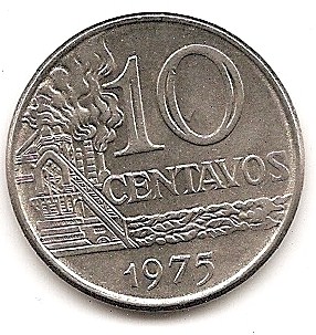  Brasilien 10 Centavos 1975  #59   