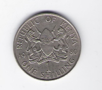  Kenia 1 Shilling 1980 K-N   Schön Nr.20   