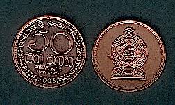  SRI LANKA - 50 cent Münze - 2005   