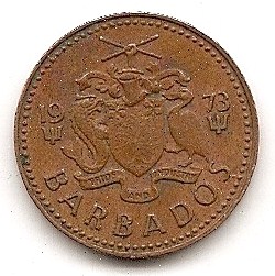  Barbados 1 Cent 1973 #44   