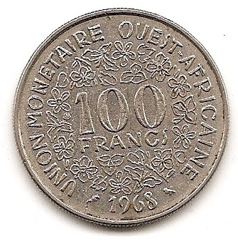  West Afrika 100 Francs 1968 #28   