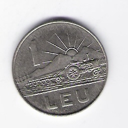  Rumänien 1 Leu St/N plattiert 1966  Schön Nr.117   