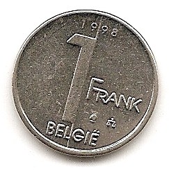  Belgien 1 Franc 1998 #48   