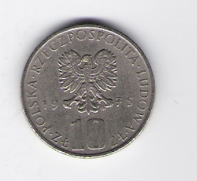  Polen 10 Zloty k-n 1975   Schön Nr.68   
