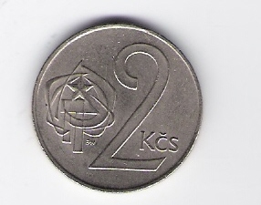  Tschechoslowakei 2 Kronen 1989   Schön Nr.90   