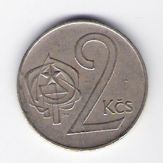  Tschechoslowakei 2 Kronen K-N 1986  Schön Nr.90   