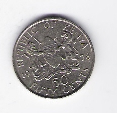  Kenia 50 Cents K-N 1978 Schön Nr.13   