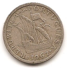  Portugal 2,50 Escudo 1967 #97   
