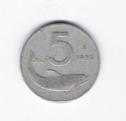  Italien 5 Lire Al 1952 Schön Nr.92   