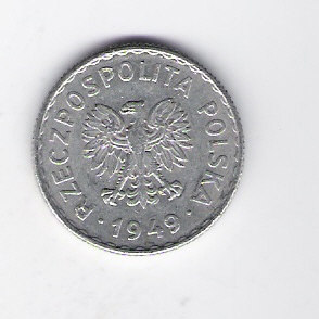  Polen 1 Zloty Al 1949  Schön Nr.37   