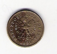  Polen 1 Grosz Me Jahrgang 1991 Schön Nr.284   